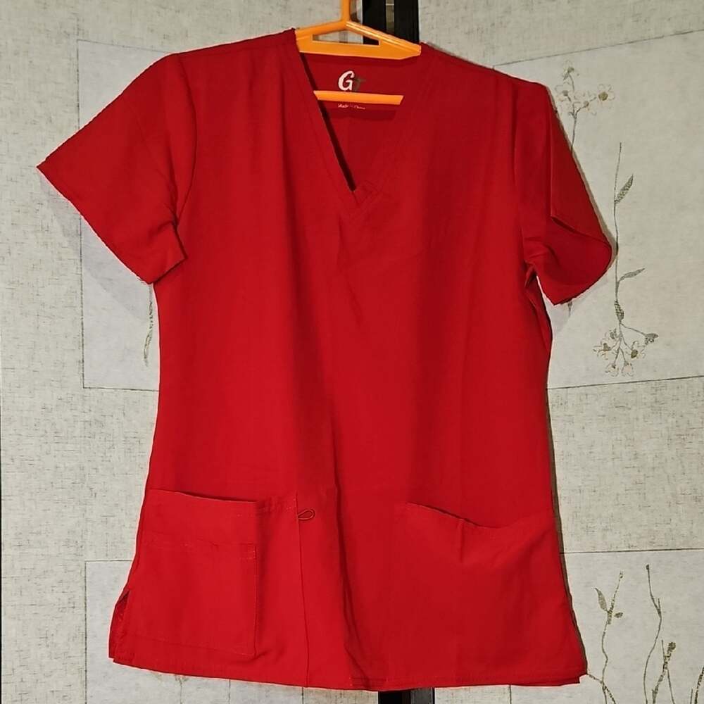 Red Boxy Relaxed Short Sleeve Tee